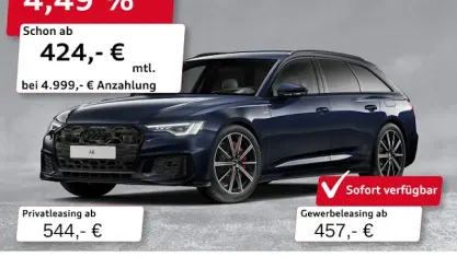 Gebraucht Audi A6 Design 367 PS (269 kW) 2025 Firmamentblau metallic Kombi