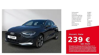 Used Audi A3 Advanced 116 HP (85 kW) 2025 Grey Sedan