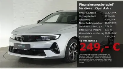 Gebraucht Opel Astra 131 PS (96 kW) 2024 Silber Kleinwagen