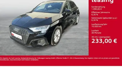 Usata Audi A3 Business 110 CV (80 kW) 2023 Nero Berlina