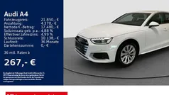 Ibisweiß Gebraucht 2022 Audi A4 Advanced Limousine | 21.850 € (Fairer Preis)