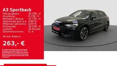 Schwarz Gebraucht 2025 Audi A3 Sportback S-Line Limousine | 40.990 € (Fairer Preis)