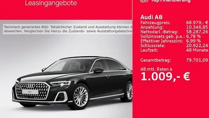Gebraucht 2023 Audi A8L Ambiente Limousine | 68.979 € (Teuer)