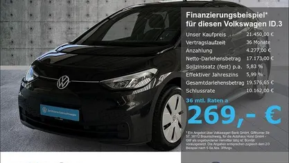Gebraucht VW ID.3 Pure 110 kW (150 PS) 2022 Grau Kleinwagen