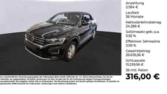 Deep black perleffekt Gebraucht 2021 VW T-Roc Cabriolet Style Cabrio | 26.870 € (Fairer Preis)