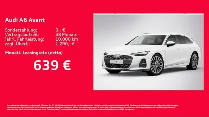 Nuova Audi A6 Ambiente 299 CV (219 kW) 2026 Bianco Station wagon
