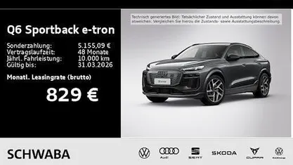 Neu Audi Q6 Sportback e-tron Ambiente 285 kW (388 PS) 2026 Grau SUV