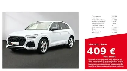 Gebraucht Audi Q5 S-Line 299 PS (219 kW) 2025 Gletscherweiß metallic SUV