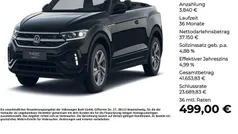 Gebraucht 2025 VW T-Roc Cabriolet R-line Cabrio | 40.990 € (Guter Preis)