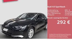 Schwarz Gebraucht 2025 Audi A3 Sportback Advanced Limousine | 33.890 € (Fairer Preis)
