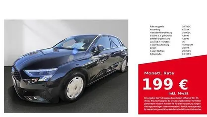 Gebraucht Audi A3 Ambiente 110 PS (80 kW) 2022 Brillantschwarz Limousine