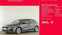 Daytonagrau perleffekt Gebraucht 2021 Audi A3 Sportback e-tron S-Line Limousine | 26.889 € (Fairer Preis)