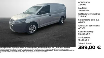 Silber (reflexsilber metallic) Gebraucht 2021 VW Caddy Maxi Basis Van / Kleinbus | 25.430 € (Superpreis)