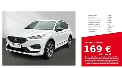 Gebraucht Seat Tarraco FR 245 PS (180 kW) 2022 Oryx weiss perlmutteffekt SUV