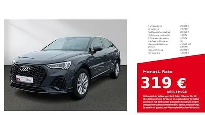 Gebraucht Audi Q3 Sportback Ambiente 150 PS (110 kW) 2022 Nanograu metallic SUV