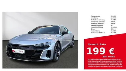 Florettsilber metallic Gebraucht 2022 Audi e-tron GT quattro Sport Limousine | 56.880 € (Fairer Preis)