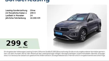 Indiumgrau metallic schwarz Gebraucht 2025 VW T-Roc Goal SUV | 27.940 € (Guter Preis)