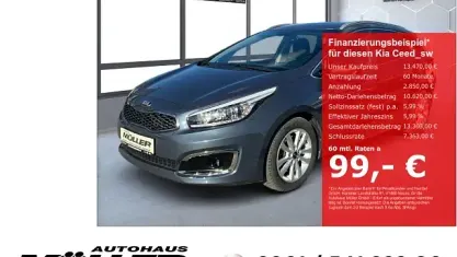 Gebraucht Kia Ceed Sportswagon 135 PS (99 kW) 2018 (d7u) planetenblau met. Kombi