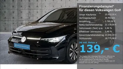 Gebraucht VW Golf VIII Goal 116 PS (85 kW) 2025 Schwarz Limousine