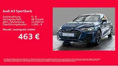 Blau Neu 2025 Audi A3 Sportback S-Line Limousine | 43.139 € (Fairer Preis)