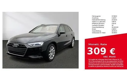 Brillantschwarz Gebraucht 2021 Audi A4 Ambiente Kombi | 27.880 € (Guter Preis)