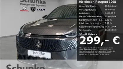 Neu Peugeot 3008 Allure 146 PS (107 kW) 2026 Grau SUV