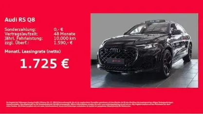 Neu Audi RS Q8 Performance 640 PS (470 kW) 2025 Blau SUV