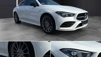 Brugt Mercedes CLA250e AMG line 218 HK (160 kW) 2021 Hvid Sedan