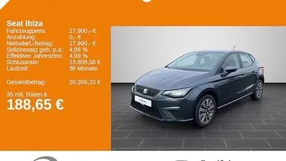 Gebraucht Seat Ibiza Style 116 PS (85 kW) 2024 Magnetic grau metallic (metallic) Limousine