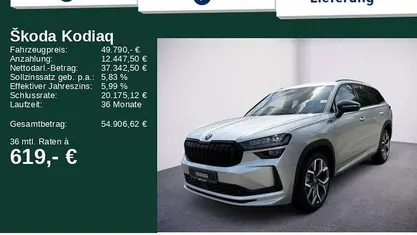 Gebraucht 2025 Skoda Kodiaq SportLine SUV | 49.790 € (Fairer Preis)