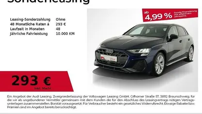 Gebraucht Audi A3 S-Line 150 PS (110 kW) 2025 Navarrablau metallic Limousine