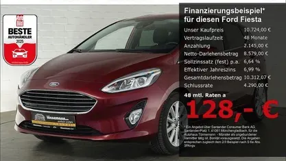 Usata Ford Fiesta Titanium 101 CV (74 kW) 2018 Rosso Utilitaria