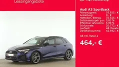 Blau Gebraucht 2024 Audi A3 Sportback S-Line Limousine | 35.925 € (Fairer Preis)
