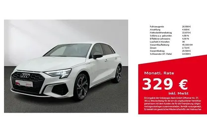 Weiß Gebraucht 2022 Audi A3 Sportback e-tron S-Line Kleinwagen | 26.880 € (Fairer Preis)