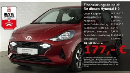 Gebraucht Hyundai i10 Trend 63 PS (46 kW) 2025 Dragon red Kleinwagen