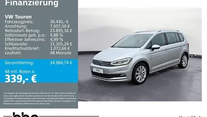 Silber Gebraucht 2022 VW Touran Highline Van / Kleinbus | 30.430 € (Fairer Preis)