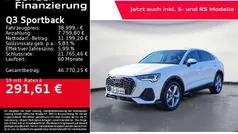 Arkonaweiß Gebraucht 2025 Audi Q3 SUV | 38.999 € (Fairer Preis)