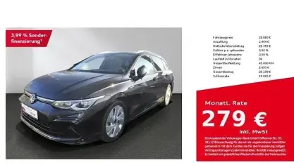 Usata VW Golf VIII R-line 190 CV (139 kW) 2022 Nero Station wagon