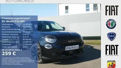 Neu Fiat 600 Icon 110 PS (80 kW) 2026 Cinema schwarz SUV