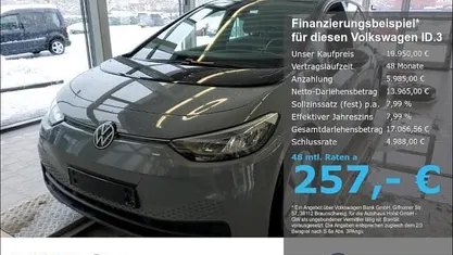Grau Gebraucht 2022 VW ID.3 Pro Kleinwagen | 19.950 € (Guter Preis)
