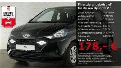 Nouă Hyundai i10 Select 63 CP (46 kW) 2025 Negru Hatchback