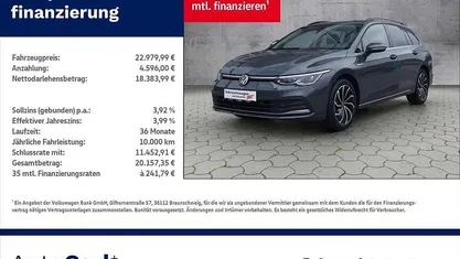 Delfingrau metallic Gebraucht 2022 VW Golf VIII Style Kombi | 22.980 € (Fairer Preis)