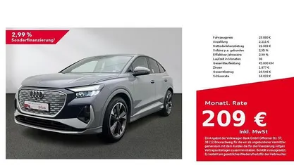 Gebraucht Audi Q4 Sportback e-tron Ambiente 125 kW (170 PS) 2022 Kieselgrau SUV