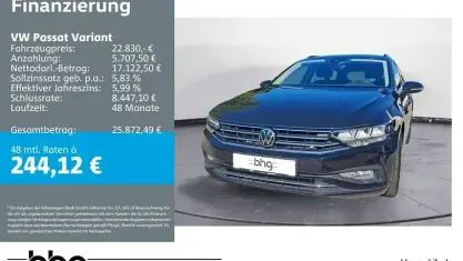 Gebraucht VW Passat Business 150 PS (110 kW) 2022 Deep black perleffekt Kombi