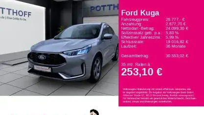 Gebraucht Ford Kuga ST-Line X 186 PS (136 kW) 2024 Silber SUV