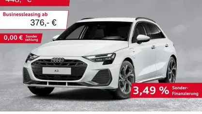 Brugt Audi A3 S-Line 204 HK (150 kW) 2025 Hvid Sedan