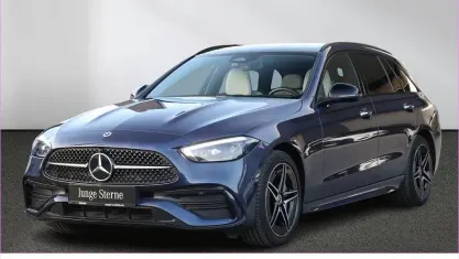Brugt Mercedes C300e AMG 313 HK (230 kW) 2025 Blå Stationcar