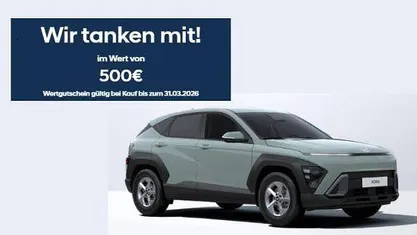 Neu Hyundai Kona Select 116 PS (85 kW) 2025 Mirage green SUV