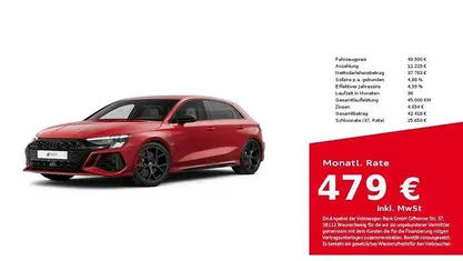 Gebraucht 2023 Audi RS3 Sportback Ambiente Kleinwagen | 49.990 € (Fairer Preis)