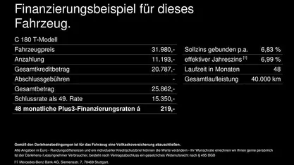 Unilack schwarz uni Gebraucht 2023 Mercedes C180 Avantgarde Kombi | 31.980 € (Fairer Preis)